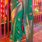 Beige Brown Handloom Woven Art Silk Saree with Brocade Blouse