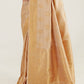 Beige Golden Zari Butta Woven Banasari Silk Saree