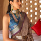 Fawn Brown Bandhani Design Silk Saree with Jacquard Border & Pallu