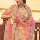 Daffodil Yellow Lehenga Choli with Zari, Dori,  Swarvoski, Thread & Zarkan work