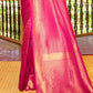 Hot Pink Woven Kanjivaram Saree:Limited Edition