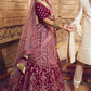 Wine Pink Georgette Bridal Lehenga Choli with Resham and Jari Embroidery (Pre-Order)