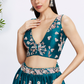 Pure Georgette Sequins And Thread Embroidery Lehenga Choli