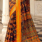 Coffee Brown Woven Patola Silk Saree