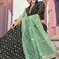 Black & Green Designer Lehenga Choli with Sequins work