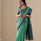 Handloom Cotton Fabric with Contrast Border - LaVante Fashion
