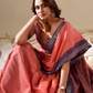 Handloom Cotton Fabric with Contrast Border - LaVante Fashion