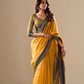 Handloom Cotton Fabric with Contrast Border - LaVante Fashion