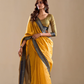 Handloom Cotton Fabric with Contrast Border - LaVante Fashion