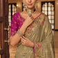 Hits Pure Soft Silk Weaving Embroidery Saree Elegant Festive Party Wear