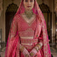 Rani Pink Silk Bridal Lehenga with Double Dupatta Heritage Zari Work