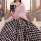 Black & Pink Designer Lehenga Choli with Sequins work