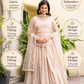 Elegant Peach Georgette Embroidered Lehenga Choli Set with Sequin Work