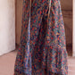 Shades Of Blue Georgette Sharara Choli with Embroidery work