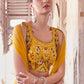 Aureolin Yellow Georgette Sharara Choli with Embroidery work