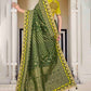 Basil Green Floral Zari Woven Banarasi Silk Saree with Embroidered Blouse: Top Pick