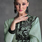 Aquamarine Green Organza Silk Salwar Suit
