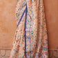 Beige Brown Patola Printed Tissue Silk Saree with Designer Blouse