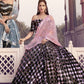 Black & Pink Designer Lehenga Choli with Sequins work