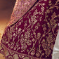 Wine Pink Georgette Bridal Lehenga Choli with Resham and Jari Embroidery (Pre-Order)