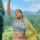 Yellow & Grey Tissue Silk Lehenga Choli With Heavy Embroidered Hand work: Wedding Edition