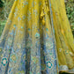 Yellow & Grey Tissue Silk Lehenga Choli With Heavy Embroidered Hand work: Wedding Edition