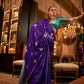Pure Satin Handloom Silk Saree with Luxurious Weaving Detail