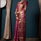 Lollipop Purple Woven Organza Saree