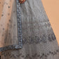 Light Grey Designer Soft Net Lehenga Choli with Zari, Dori & Thread Embroidery work