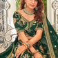 Deep Green Art Silk Lehenga Choli with Thread, Zari,Dori & Sequins work
