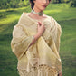 Beige Brown Zari Woven Tissue Silk Saree