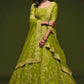 Avocado Green Silk Lehenga Choli with Thread,Zari,Dori & Sequins work