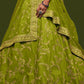 Avocado Green Silk Lehenga Choli with Thread,Zari,Dori & Sequins work