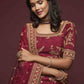 Barn Red Silk Lehenga Choli with Thread,Zari,Dori & Sequins work
