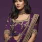 Wine Purple Silk Lehenga Choli with Thread,Zari,Dori & Sequins work
