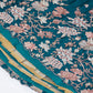 Teal Blue Georgette Lehenga Choli with Sequins & Thread Embroidery work