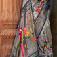Shades Of Grey Paithani Silk Saree