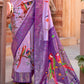 Shades Of Purple Paithani Silk Saree