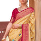 Yellow & Red Paithani Silk Saree