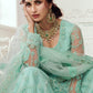 Turquoise Blue Soft Net Lehenga Choli with Cording, Stonework, Thread & Badla Embroidery