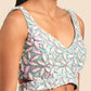 Turquoise Blue Organza Lehenga Choli with Sequins & Zarkan Embroidery work