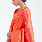 Ferrari Red Woven Kanjivaram Silk Saree : Limited Edition