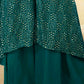 Arabian Green Embroidered Georgette Plazzo Suit