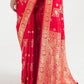 Imperial Red Zari Woven Banarasi Silk Saree