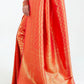 Ferrari Red Woven Kanjivaram Silk Saree : Limited Edition