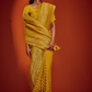 Timeless Solid Woven Saree in Viscose Georgette Fabric