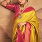 Titanium Yellow Zari Woven Silk Saree
