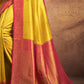 Titanium Yellow Zari Woven Silk Saree