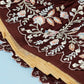 Coffee Brown Georgette Designer Lehenga Choli with Zari, Sequins & Thread work