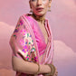 Taffy Pink Woven Paithani Silk Saree with Meenakari Zari Woven Border